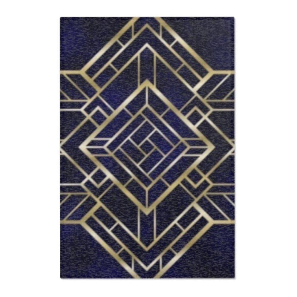 Geometric Vintage Glam Floor Mat